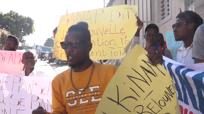 Sit-in en Haïti contre les déportations massives de migrants haïtiens par la République dominicaine